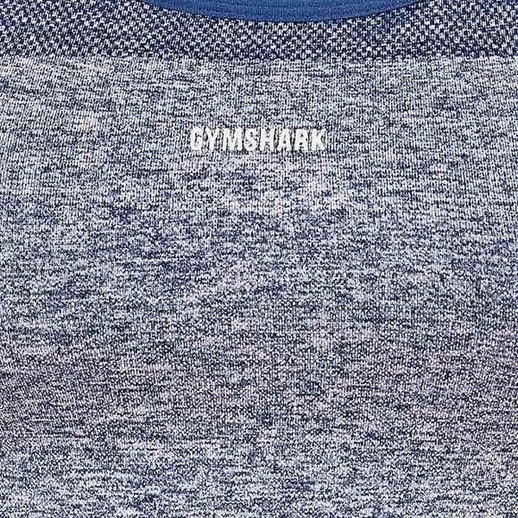 NEW Gymshark Navy Marl/Light Gray Flex Strappy Sports Bra Women's Size Medium - Picture 11 of 12